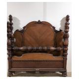 1940s Deco Poster Bed with Rails