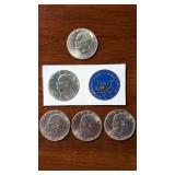 5 Eisenhour Silver Dollars