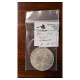 1921 Morgan Silver Dollar