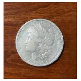 1878 Morgan silver dollar