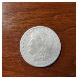1887 Morgan silver dollar