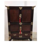 Asian Mahogany 4 doors over 2 drawers chest