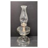 Vintage Greek Key Kerosene Oil Lamp