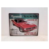 Plymouth Barracuda metal sign