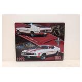 1972 Mach 1 Mustang Metal Sign
