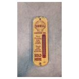 Shell motor Oil Metal Thermometer