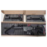 Meal Bull Air Soft Gun  and 2 Launchers