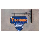 Porcelain Firestone Batteries/Spark Plugs/Tires
