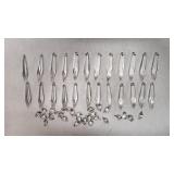 24 Crystal prisms 2 pieces each