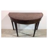 Vintage Burl Mahogany console table