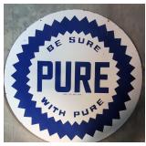 48' Pure Porcelain Double sided sign