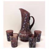 Vintage Amethyst Beverage Set