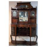 Antique English inlaid Rosewood Etagere