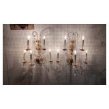 Hollywood Regency lighted sconces