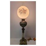 Antique Brass Banquet Lamp