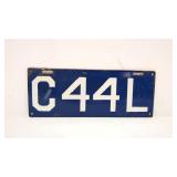 1911 Connecticut Porcelain License plate