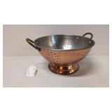 Copper footed colander