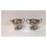 W. Rogers sterling creamer and sugar