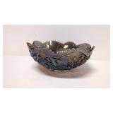 Imperial Amethyst Smoked Carnival glass bowl