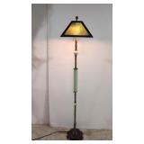 Uranium slag glass floor lamp