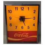 Enjoy lighted Coca Cola Clock