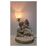 Esco Products Chalkware Figural Lamp