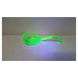 Vintage Vaseline Glass Mayonaise ladle