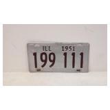 1951 Illinois license plate