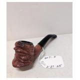 Vintage hand carved tobacco pipe Mtn. Man Head