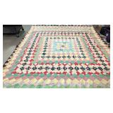 Hand Made Trip around the world quilt top