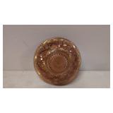 Vintage Iridescent marigold carnival glass bowl