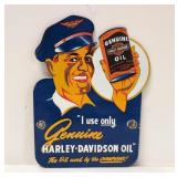 Porcelain Harley Davidson Motor Oil sign