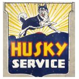 48' Porcelain Huskey Service Sign