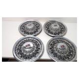 (4) Vintage Oldsmobile Spoke Hubcaps