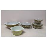 5 pcs. Pyrex Crazy Daisy Spring Blossom