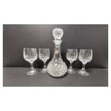Cristal d'arques France Dercanter & 4 stems