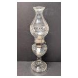 Vintage Oil lamp  -  Peanut pattern