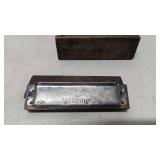 Antique M. Hohner 'The Ironclad' German harmonica