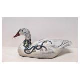 Painted Resin white goose