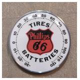 Phillips 66 Round Thermometer