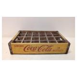 1969 Yellow 24 bottle coke crate