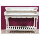 White Country French Server / Potting Bench