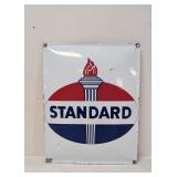 Porcelain Convex standard oil sign