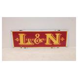 Porcelain L & N Railroad Sign
