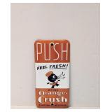 Orange Crush Porcelain Door Push