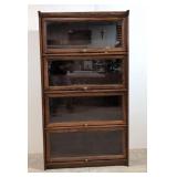 Oak 4 section lawyers bookcase