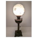 Converted Viretis parlour lamp - quilted style she