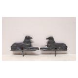 Vintage pair Aluminum dog gate toppers