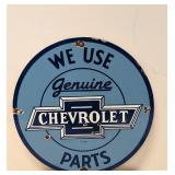 Porcelain Chevrolet Parts Sign