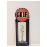Gulf Thermometer Embossed metal